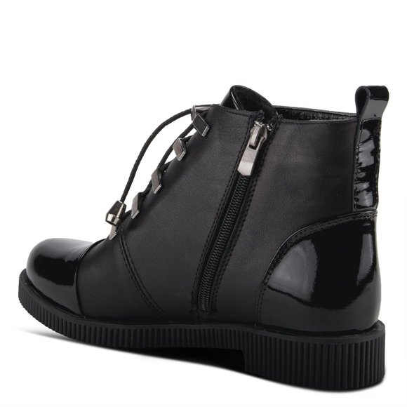 SPRING STEP JULIEN BOOTS BLACK PATENT - Picture 7 of 10